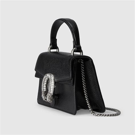 borsa gucci dionysus mini nera|GUCCI Dionysus super mini leather.